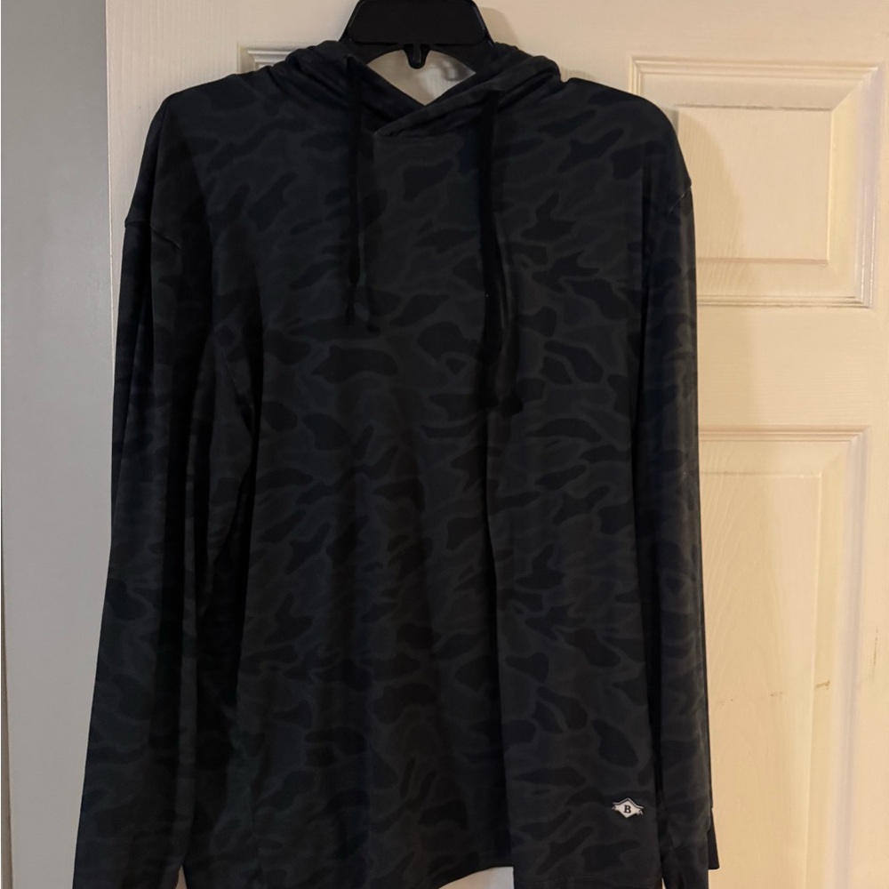 BURLEBO Black Camouflage Hoodie
